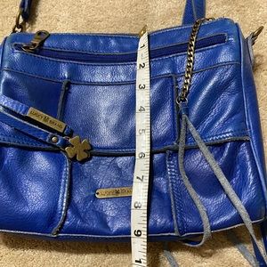 Perfect fun blue Lucky leather bag !!!